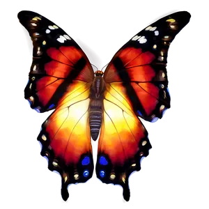 Sunset Glow Butterfly PNG Pkg82 PNG