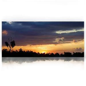 Sunset In The Countryside PNG 33