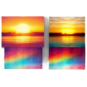 Sunset Light Leak Overlay Png Xer71 PNG image