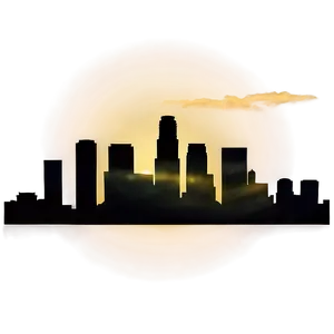 Sunset Los Angeles Skyline Png Mwj PNG image