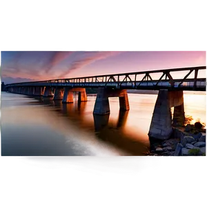 Sunset Over Bridge Png Hna17 PNG image