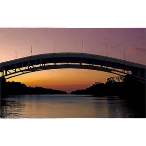 Sunset Over Bridge Png Wrt PNG image