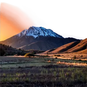 Sunset Over Mountain PNG Nqv