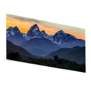 Sunset Over Peaks Png 05212024 PNG image