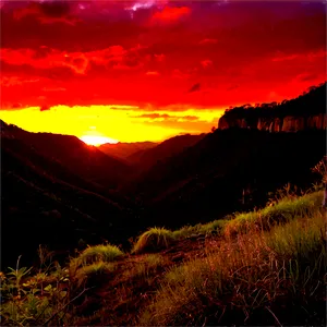 Sunset Over The Canyons Png Mvo74 PNG image