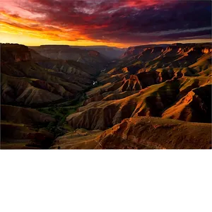 Sunset Over The Canyons Png Udh88 PNG image