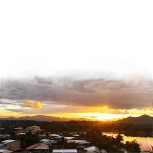Sunset Over Town PNG Lfm17 PNG