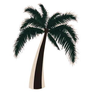 Sunset Palm Tree Silhouette Png 06262024 PNG image