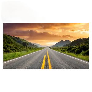 Sunset Road Png 05032024 PNG image