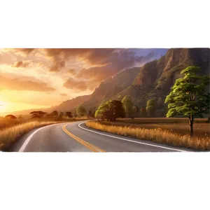 Sunset Road Png Uxk PNG image