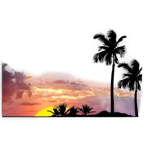 Sunset Silhouette Png Vhc PNG image