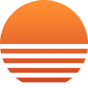 Sunset Stripes Graphic PNG image