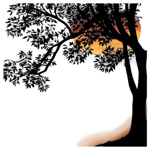 Sunset Tree Silhouette Png 05252024 PNG image