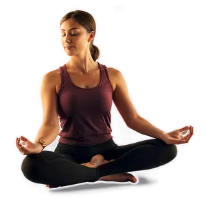 Sunset Yoga And Meditation Png 05232024 PNG image