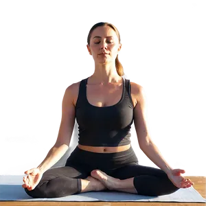 Sunset Yoga And Meditation Png 38 PNG image