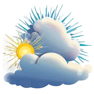 Sunshine And Cloud Vector PNG 06262024