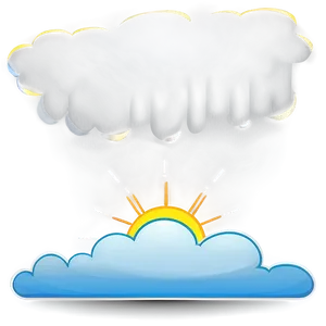 Sunshine And Cloud Vector PNG 06262024