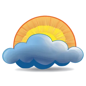 Sunshine And Cloud Vector PNG 21
