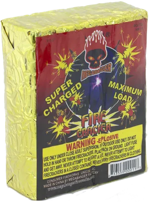 Super Charged Maximum Load Firecracker Pack PNG image