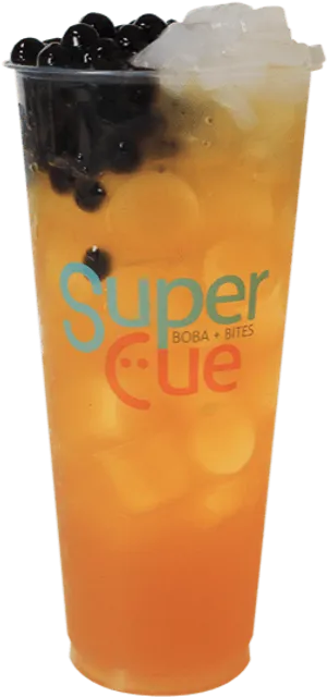 Super Cue Boba Tea PNG image