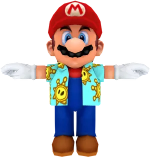Super Mario Sunshine Outfit Render