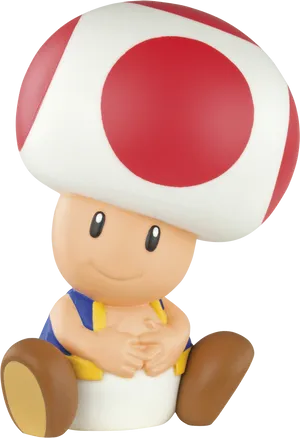 Super Mario Toad Figure PNG