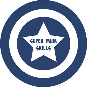 Super Mum Skills Badge PNG image