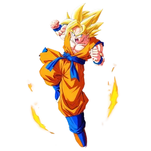 Super Saiyan 3 Goku Flying PNG Cbu89 PNG