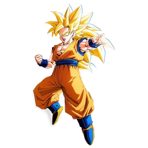 Super Saiyan 3 Goku Flying PNG Xgt71 PNG