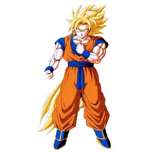 Super Saiyan 3 Goku On Earth PNG Orh23 PNG