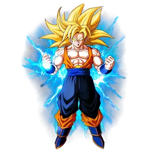 Super Saiyan 3 Goku's Energy Explosion Png 06252024 PNG image