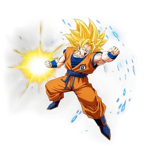 Super Saiyan 3 Goku's Energy Explosion PNG Ucy PNG