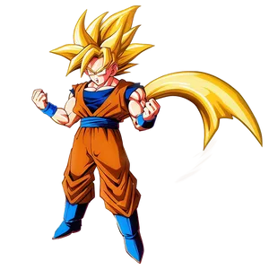 Super Saiyan 3 Goku's Legendary Transformation Png Mkg90 PNG image