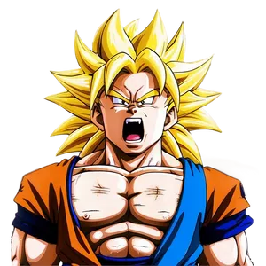 Super Saiyan 3 Goku's Roar PNG 06252024 PNG