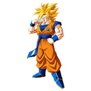 Super Saiyan 3 Goku's Victory Pose Png Cyx76 PNG image