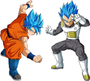 Super Saiyan Blue Gokuand Vegeta