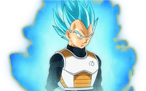 Super Saiyan Blue Vegeta Profile PNG image