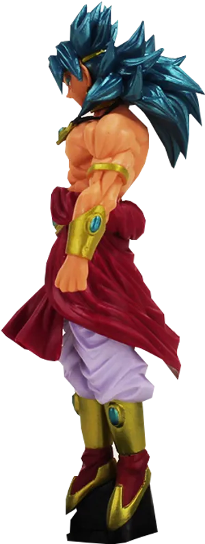 Super Saiyan Broly Figure Side View PNG