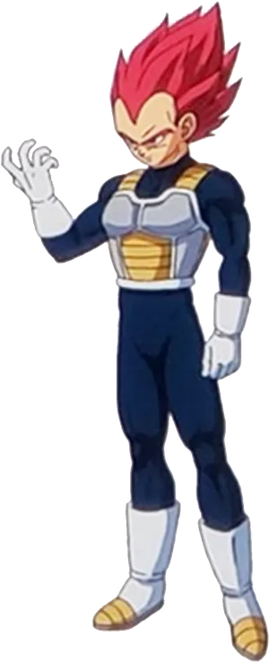 Super Saiyan God Vegeta D B Z PNG image