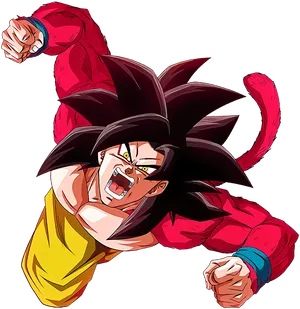 Super_ Saiyan_ Goku_ Fierce_ Battle_ Pose PNG image