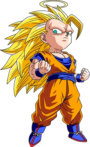 Super Saiyan Goku Illustration PNG image