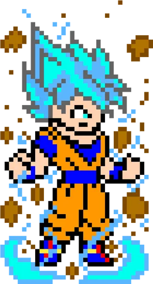 Super_ Saiyan_ Goku_ Pixel_ Art.png PNG image