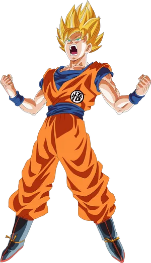 Super Saiyan Goku Power Up