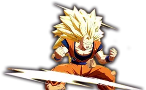 Super Saiyan Power Up PNG image