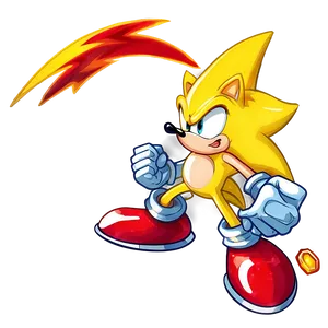 Super Sonic Form PNG Fpi87