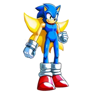 Super Sonic Transformation PNG Sck
