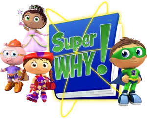 Super Why Animated Characters PNG image