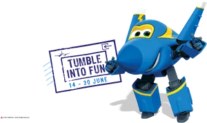 Super Wings Jett Promotional Graphic PNG image