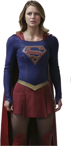 Supergirl Costume Pose PNG image