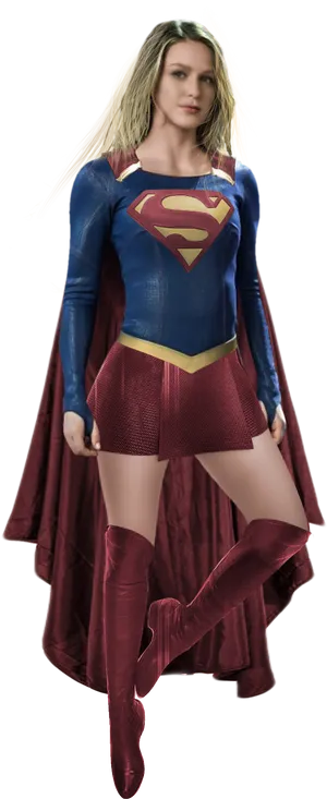 Supergirl Pose Costume PNG image